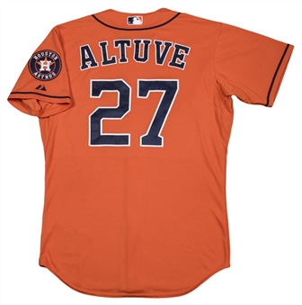 2014 Jose Altuve Game Used Houston Astros Alternate Jersey (MLB Authenticated)